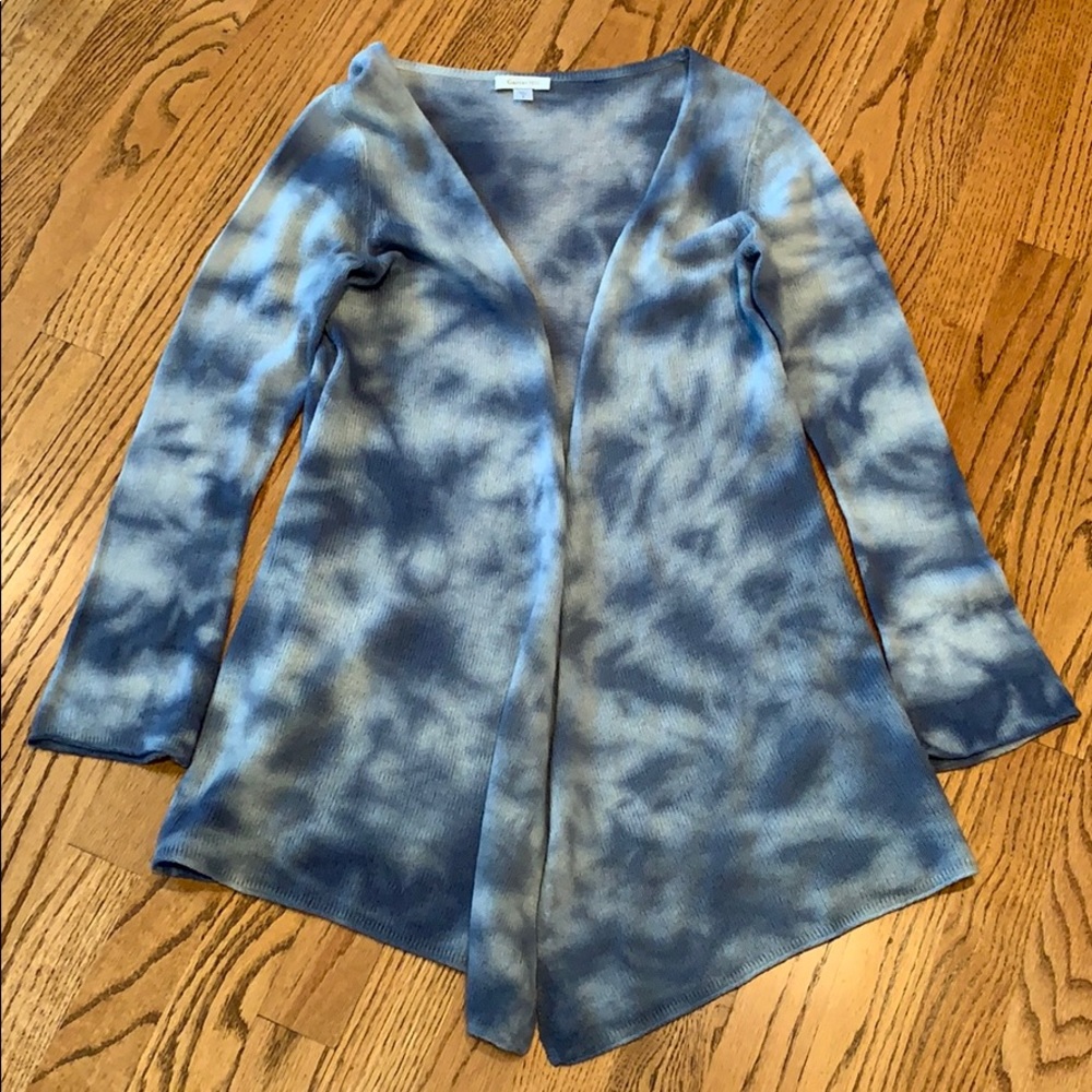 Garnet Hill Cashmere Open Front Cardigan Size S